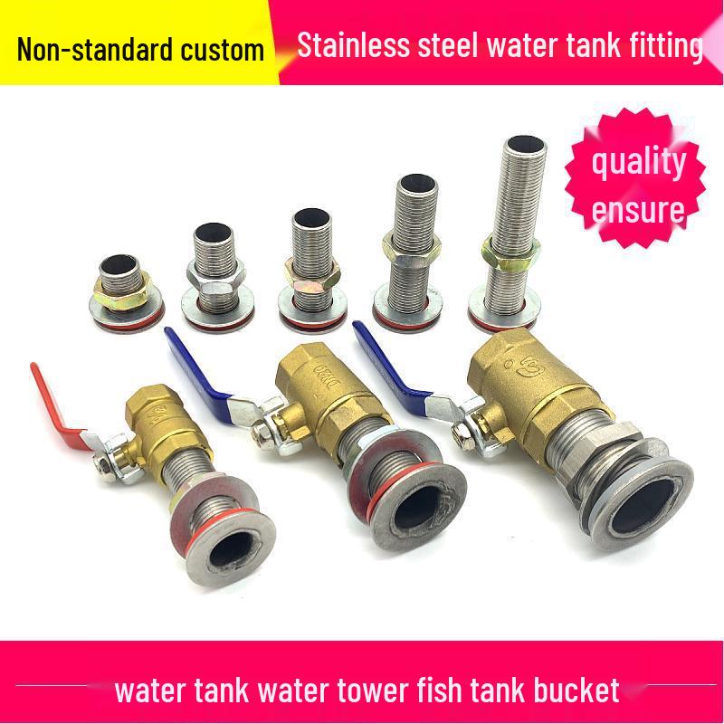 Stainless Steel 4-Point Thread Oil Drum Tank Connector