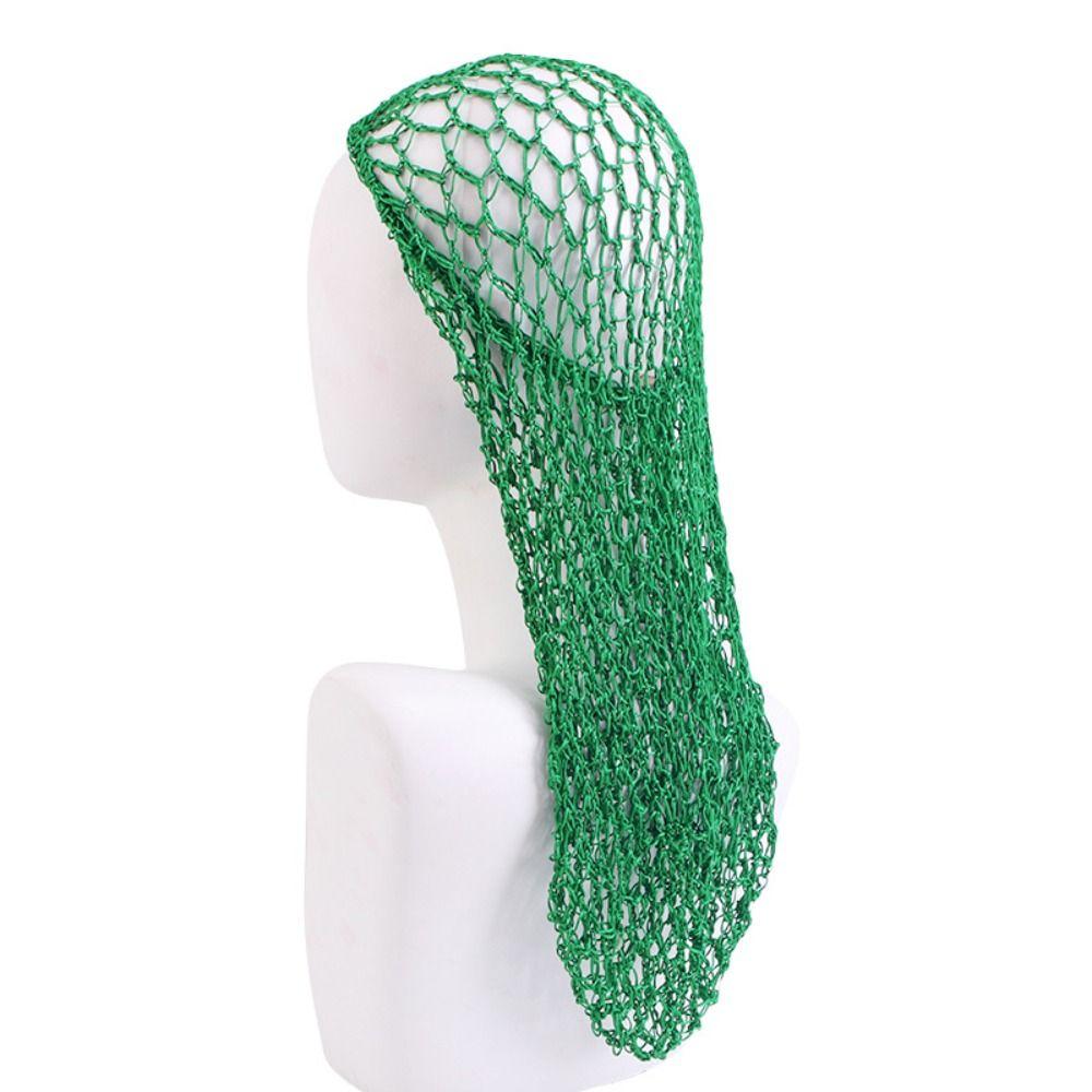 Night Cap Mesh Hair Net Elastic Hair Care Sleeping Hat Fashion Long Crochet Hair Snood  Women