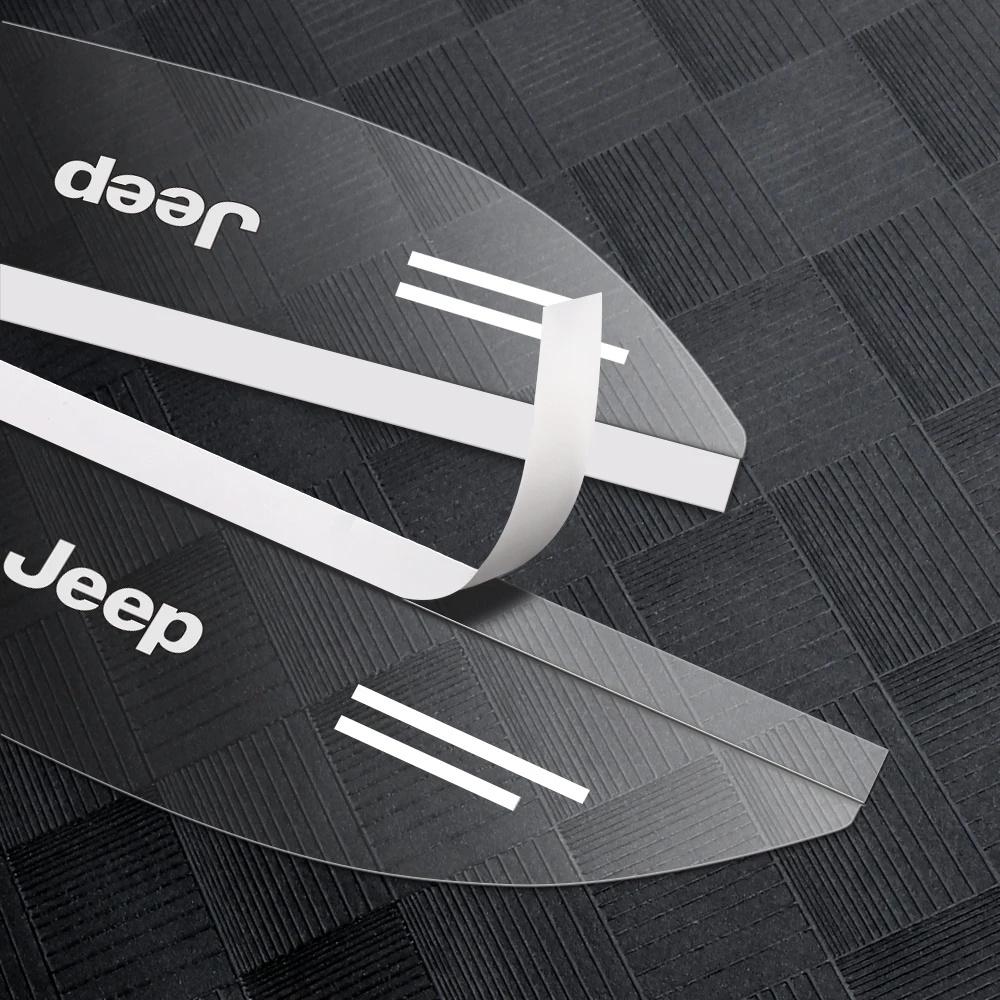 Transparent Car Side Mirror Rain Eyebrow for Jeep Wrangler Renegade Gladiator Anti-Glare Waterproof Rearview Mirror Rain Shield