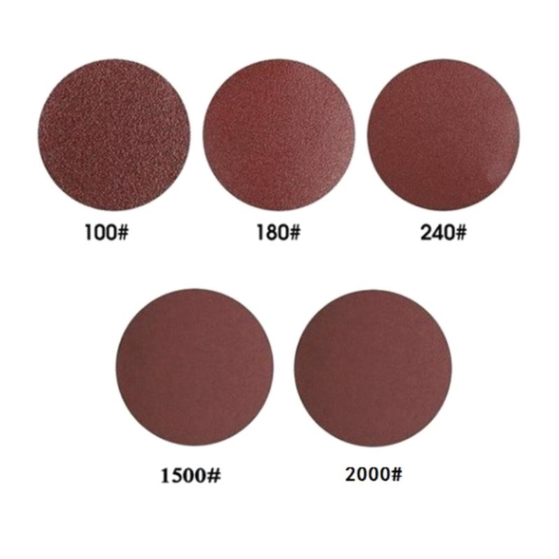 100Pcs 1inch/25mm Sanding Discs Pad Sander Disk Kits Abrasive Polish Pad Plate Sandpapers Assortments for Rotary Tool