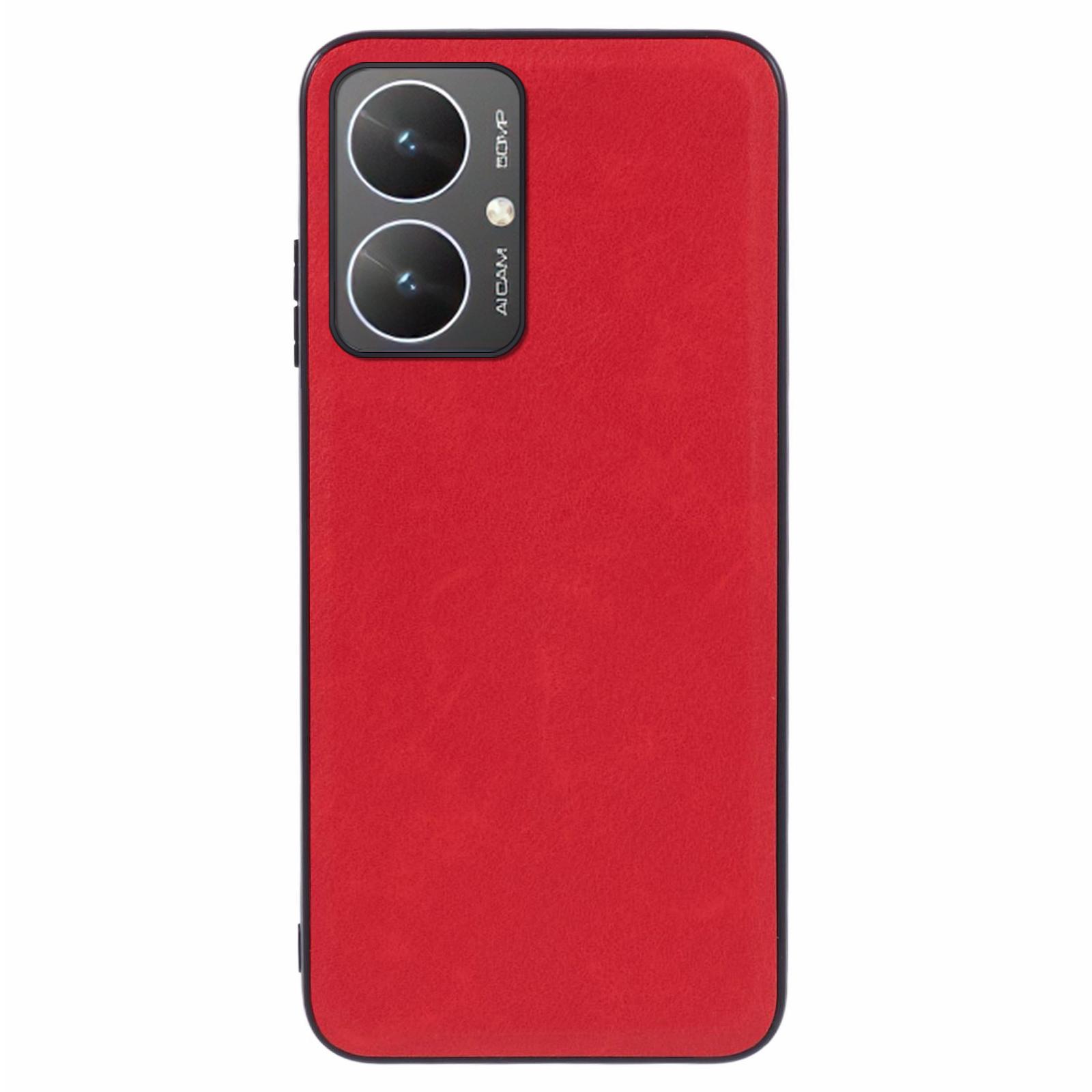 

For Xiaomi Redmi 13C 4G/Poco C65 4G Case Retro Style PU Covered Shockproof Phone Case Red