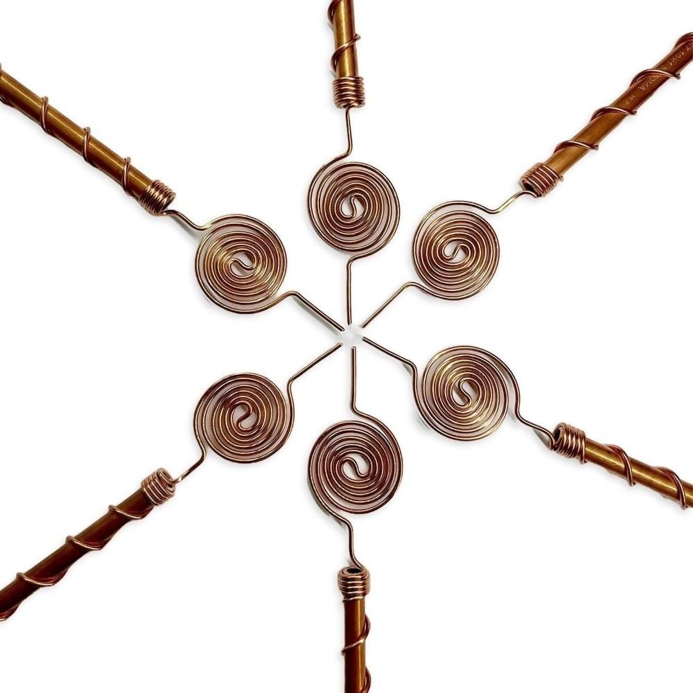 Durable Electroculture Plant Stakes Spiral Coil Bonsai Fixing Rod Plant Support Stakes  Planters