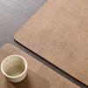 Nordic Thickened PU Leather Placemats Fabric Texture Rectangular Table Mats Hotel Dining Room Decor Durable Home Table Protector