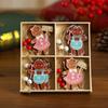 Christmas Wooden Painted Ornaments: Boxed Pendants for Tree Décor & Gifts