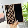 Shockproof Glitter Case For Samsung Galaxy Z Fold3 Fold4 Fold5 Fold6 Pearl Droplets & Diamond Grid & Military-Grade Drop Protection