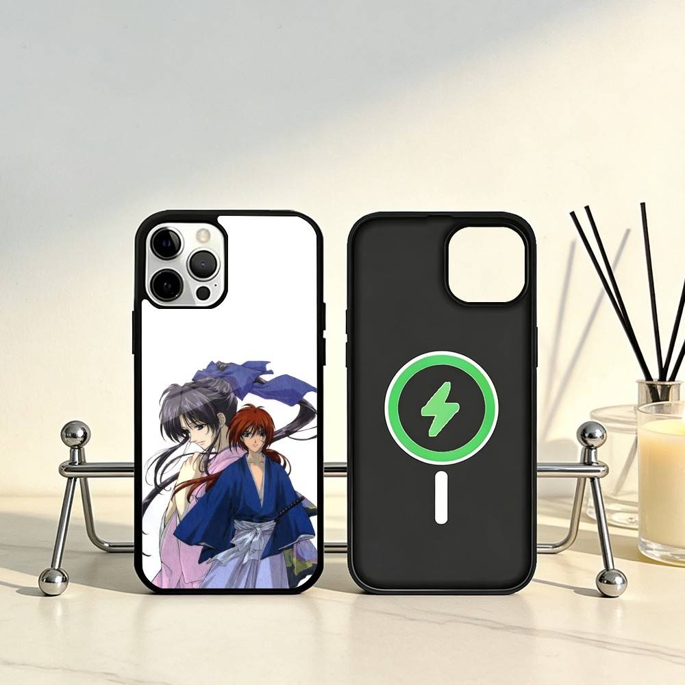Anime R-Rurouni Kenshin Phone Case For iPhone17,16,15,14,13,12,11 Plus,Pro Max Magnetic For Magsafe Wireless Charging