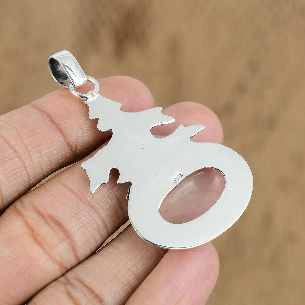 Gift For Women Pendant 925 Sterling Silver Natural Smokey Quartz Gemstone