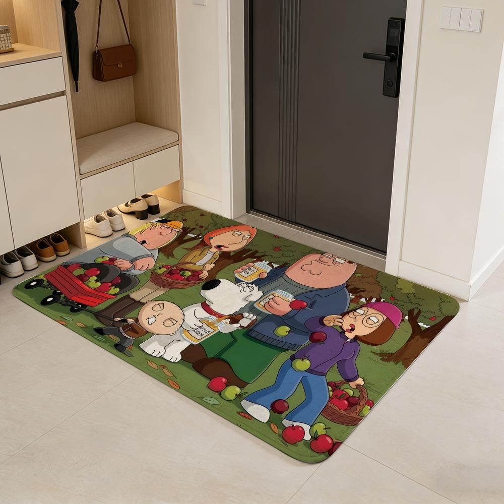 

Creative T-Terraria Floor Mat Flannel Door Mat Non-Slip Absorbent Washable Indoor Home Rug 40x60cm