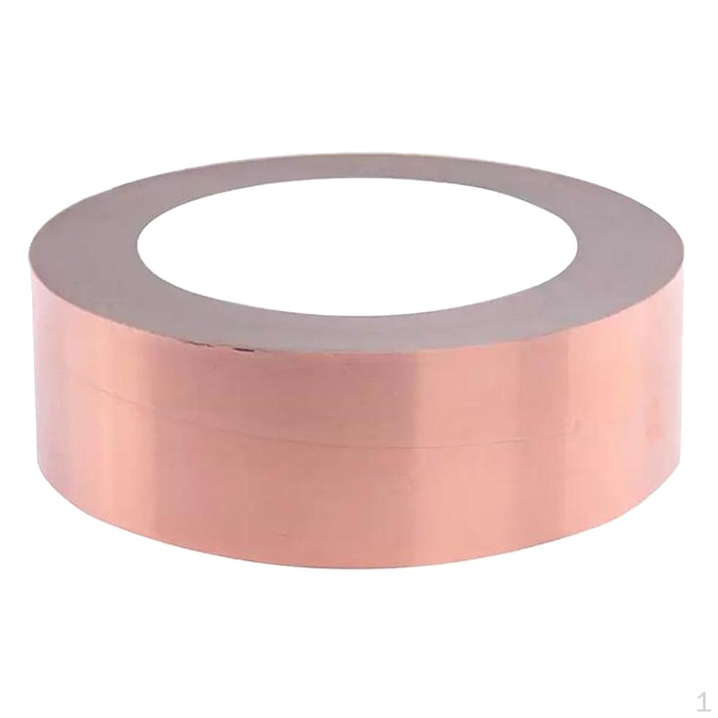 Copper Foil Tape With Single Conductive Adhesive For EMI Shielding, Slug Repellent, Crafts,