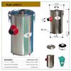 SN Brand Multi-stage Cyclone Dust Collector Head for Industrial Vacuums, 50/75mm Caliber.
