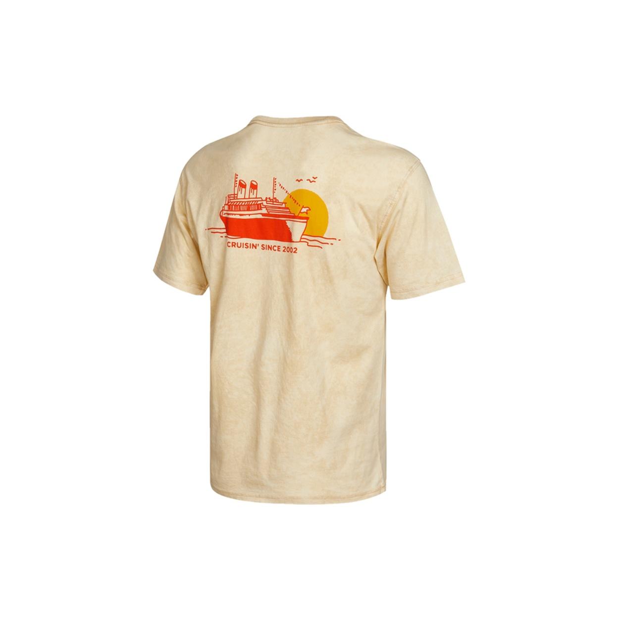 Nike SB Back Printing Washed Sports Skateboard Short Sleeve Brown Men s DD1288-212 XL
