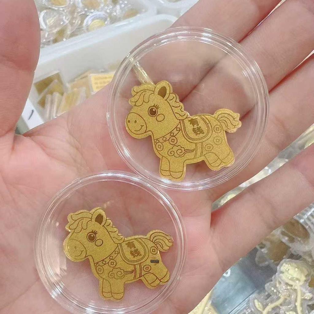 999 Pure Gold Year of the Horse Phone Sticker - Unique Birthday Gift for Girlfriend or Best Friend.