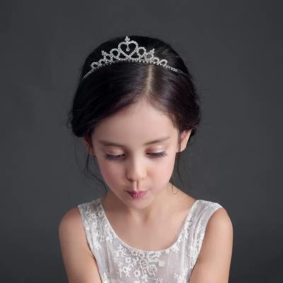 New Children's Headwear Accessories Children's Princess Crown Headband Girls' Heart-shaped Accessories Birthday Hair Cards