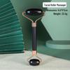 Heart-Shaped Rose Quartz Dual Roller & Massage Board Set - Non-Jade White Facial Tool
