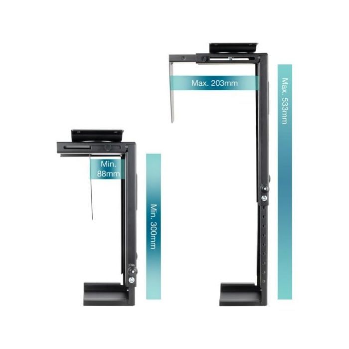 TooQ TQMUD01 CPU-holder Under Bord/Vegg Maks 10 kg