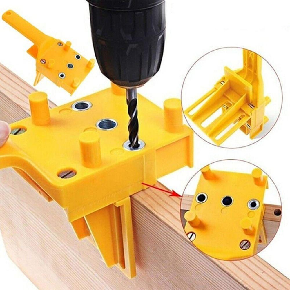 Drill Locator Wood Doweling Jig Handheld Carpenter Clamp Drill Guide Carpentry
