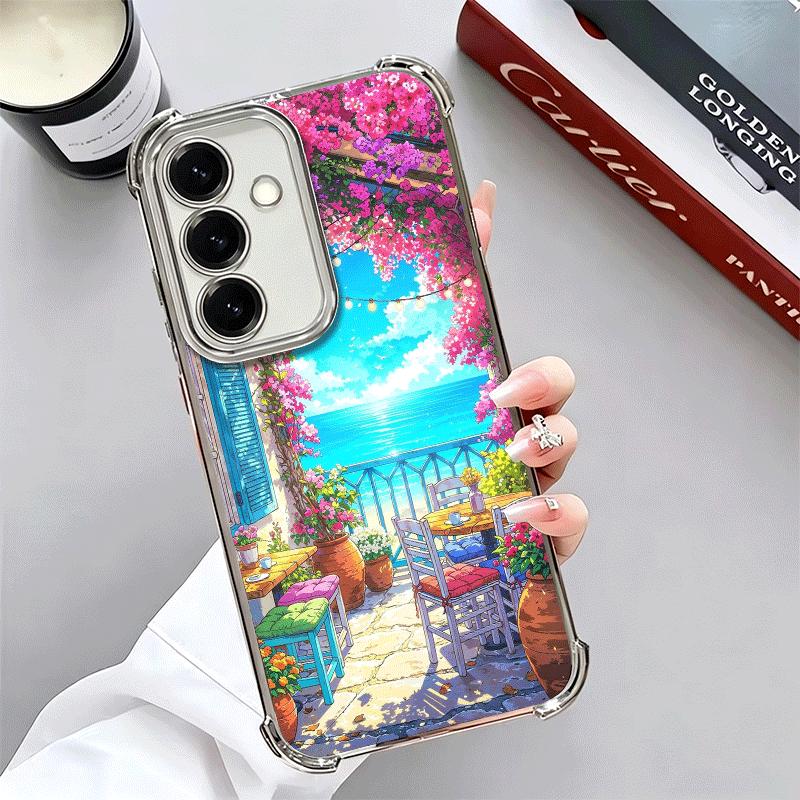 

Anime Aesthetic Scenery Plating Phone Case For Samsung A17 A07 A37 A57 A16 A56 A15 A55 A14 A54 A13 A53 A26 A36 A25 A35 A24 A34 A Samsung A15