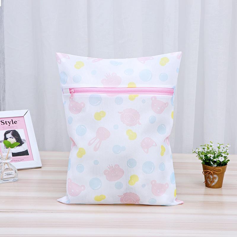 Laundry Bags Cute Print Rabbit Fine Mesh Clothes Storage Pouch Dirty Clothes Organizer Washing Bags For Washing Machine Bag 1140₽