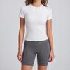 Juyitang Women's Quick-Dry Breathable Yoga Tops - Summer Short-Sleeve Fitness Sportswear