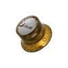 YJB PARTS Reflector Knobs (Embossed Letters) 4-Piece Set, Made in Japan (Relic Gold/Silver Plated)