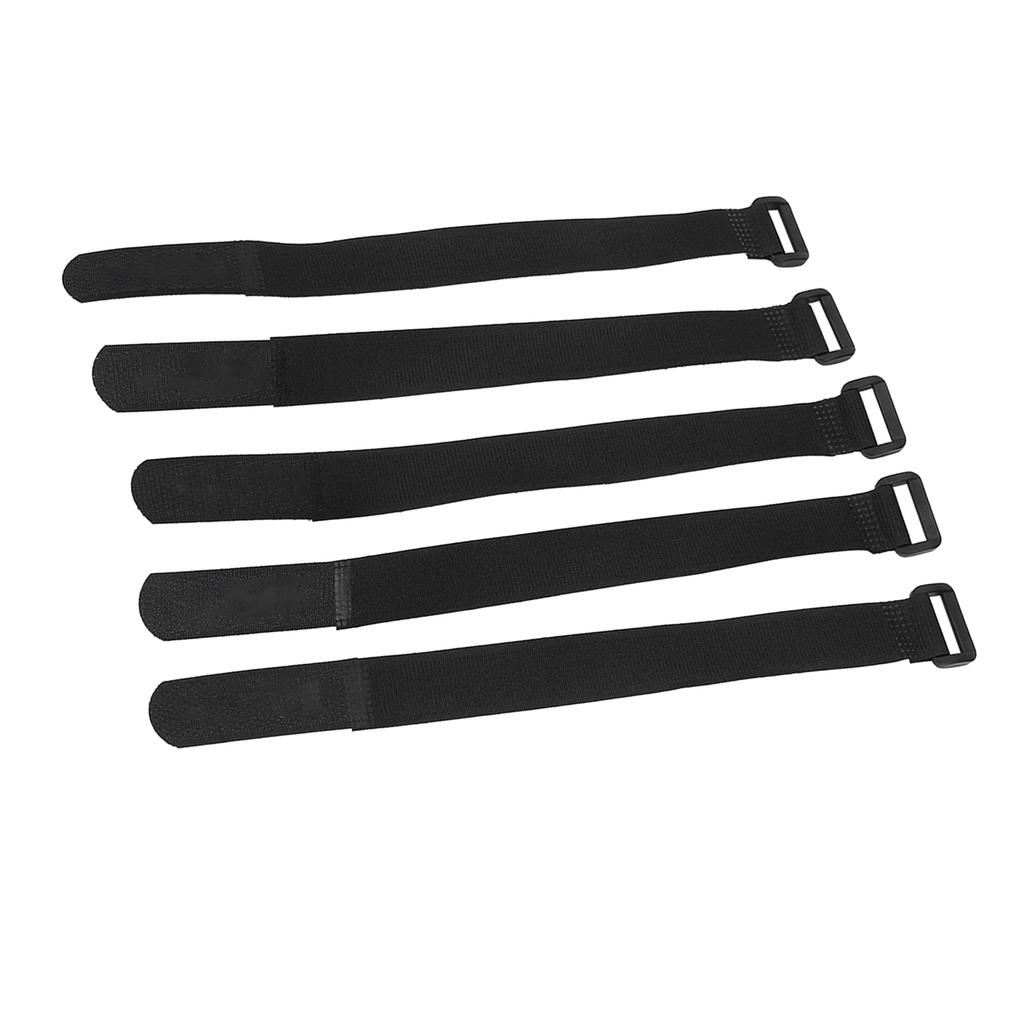 5Pcs Set DUUTI Sports Cycling Riding Adjustable Nylon Bicycle Handlebar Tie Straps (Black)
