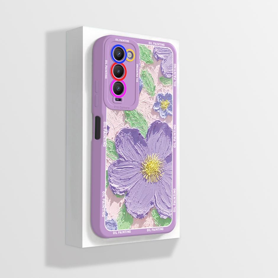 For Tecno Camon 18 18P Case CH6 CH7 Soft Silicone Phone Cover for Camon 18 Camon18 P Camon18P Cases Straight Edge Bumper Fundas