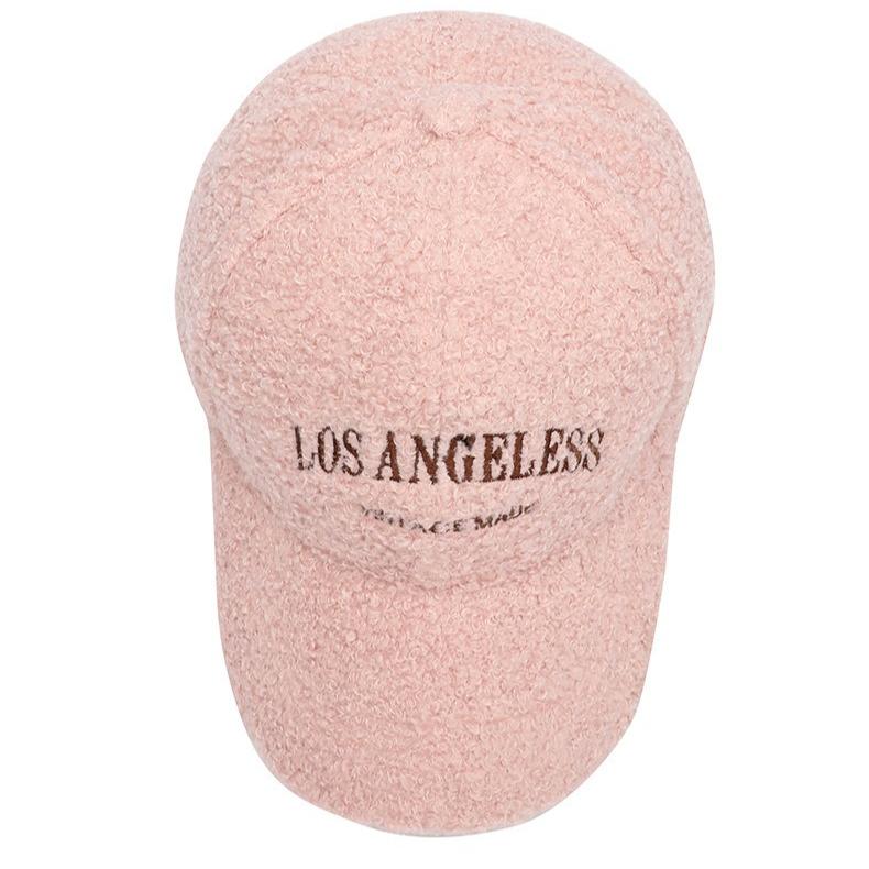 Hat Autumn and Winter Letter Embroidery Cap Women's Fashion Travel Warm Anti-Baseball Cap