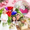 Flower Gift Bags Paper Bouquet Bags Rectangle Flower Box for Arrangements Bouquet Box with Handles Florist Supplies for Wedding