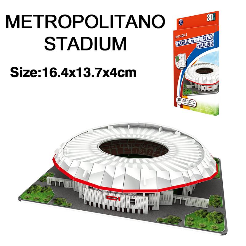 3D Fußballfeld Papierpuzzle Verschiedene Stile DIY Puzzle Unterhaltung Brettspiele Fußballfeld Modellbau Stadion TMZ