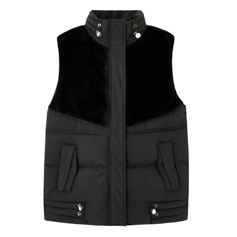 New Down Cotton Vest Women's Short Plush Vest Autumn and Winter New Casual Loose Coat
