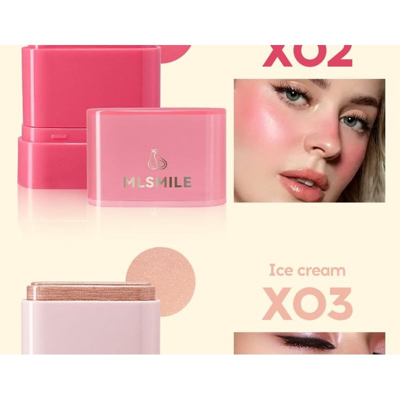 MLSMILE - Dewy Fruit Cheek & Lip Multi Balm - 6 Colors
