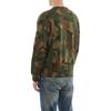 Polo Ralph Lauren Bluza męska z długim rękawem z okrągłym dekoltem i aplikacją z dużym logo konia, kamuflażowa 710795602-001