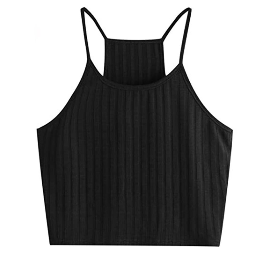 Women Sexy Color Suspender Bottoming Shirt Casual Suspender Shirt