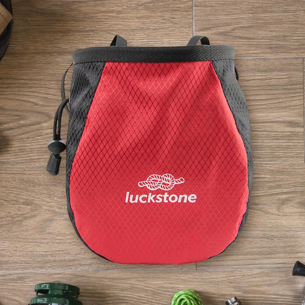 Rock Climbing Chalk Bag Bouldering Chalk Bag Bucket with 2 Large Zippered Storage Pockets for Climbing Gymnastics for Great Gift