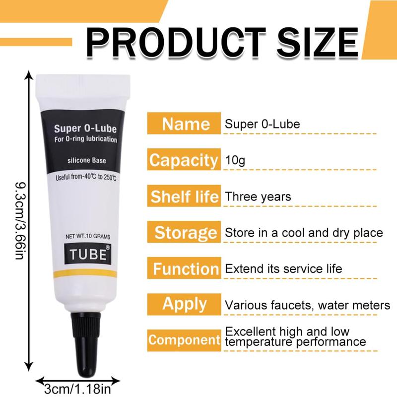 Silicone Grease ORing Grease Waterproof Seal Ring Lubricant for Coffee Machine Bathroom Equipment High Low Temperature Resistant