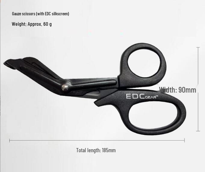 7.5-Inch Stainless Steel EMT Bandage and Gauze Scissors with Angled Tip