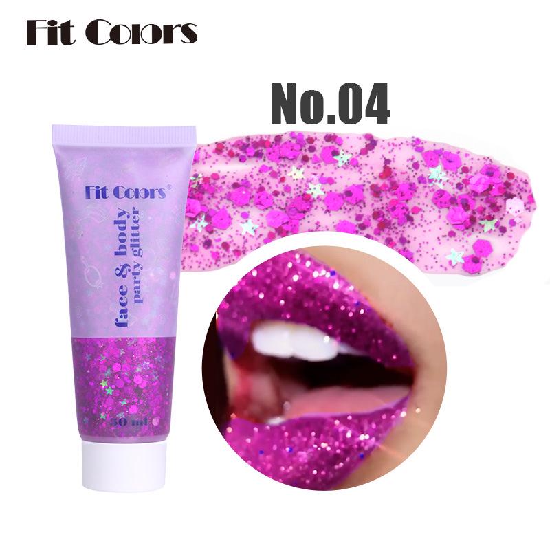 Iridescent Mermaid Scales Sequin Glitter Gel for Face, Body, and Eyes