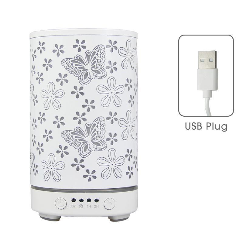Desktop Decorative Lamp & Essential Oil Diffuser USB Ultrasonic Air Humidifier with LED Night Light Ambiance Lamp for Bedroom