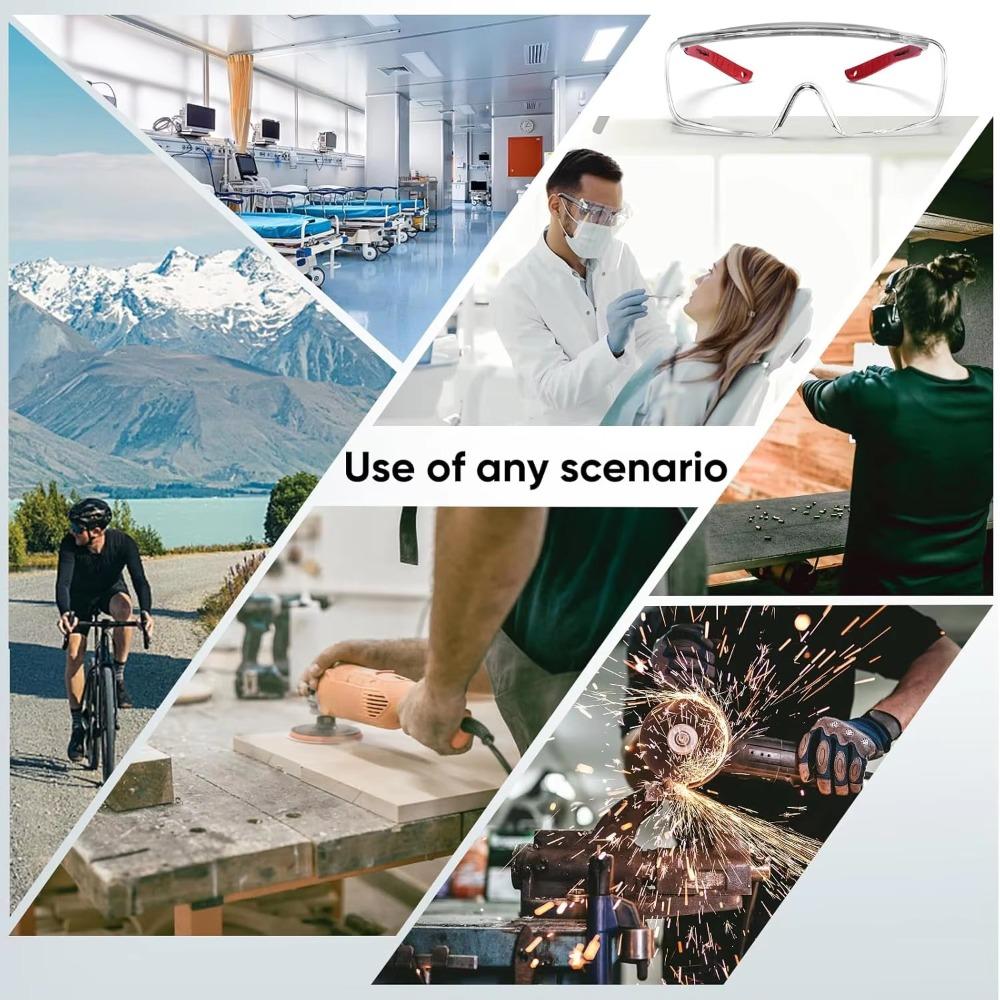 Clear Eye Protection Glasses Anti Fog Dust Industry Chemical Eyeglasses  Men and Women