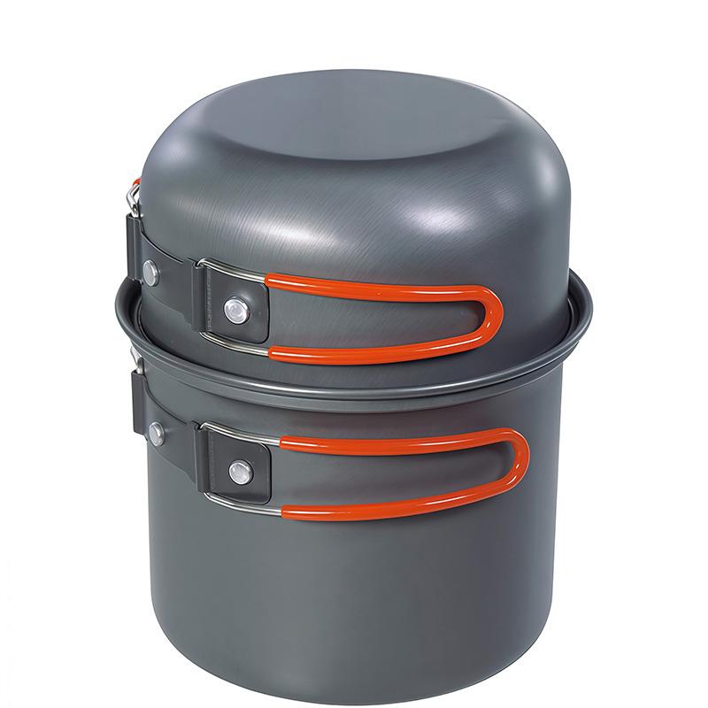 Outdoor camping pot camping picnic equipment portable picnic pot set 800ml