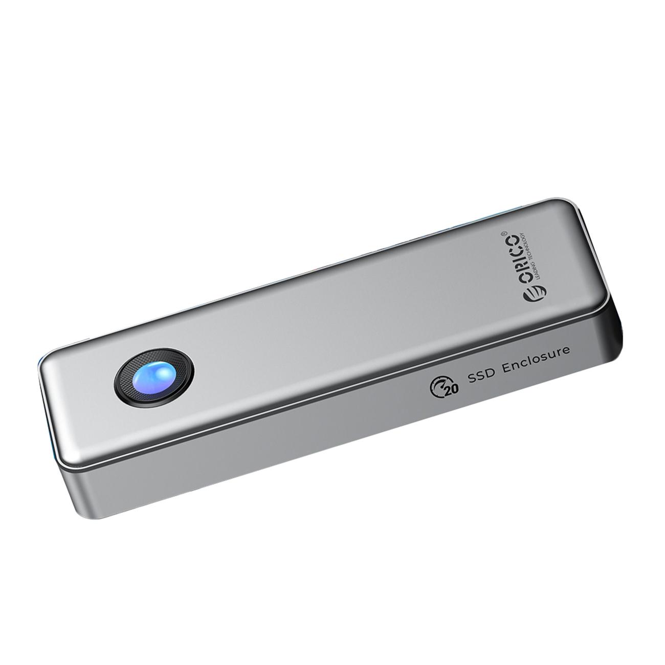 Orico Other Computer Accessory OUM2-G20 M.2 NVME USB-C 3.2 20Gb/s Disk Drive - Silver (M.2), Festplattengehäuse, Silber, Grau - Bild 5