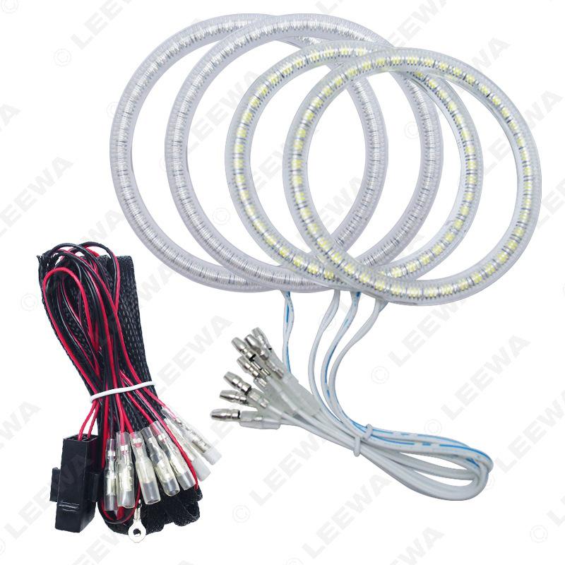 SMD Angel Eye Headlights with Dust Cover for Volkswagen Passat