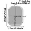 6pcs Stainless Steel Blank Tray Pendant For Decoration Geometry Cabochon Settings Base Charms DIY Handmade Materials Accessories