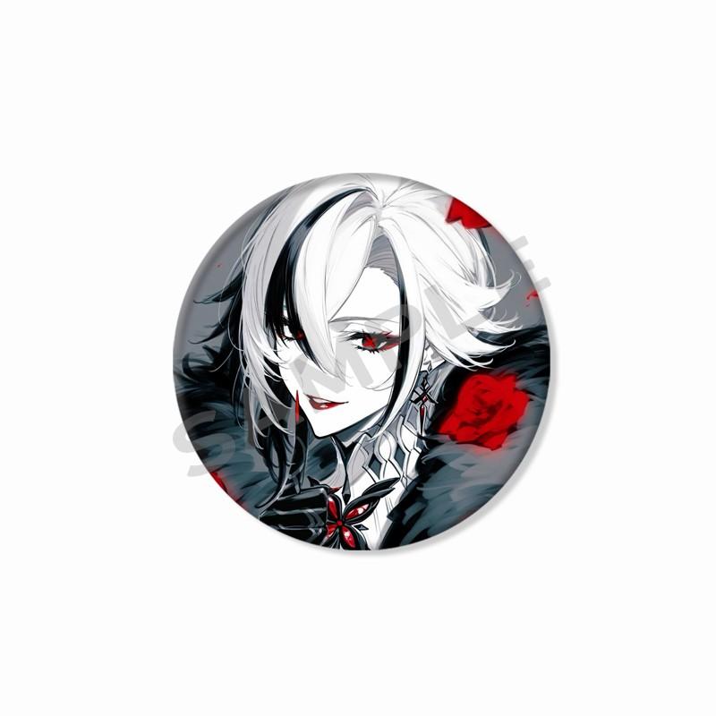 Creative Game Genshin Impact Brooch Cute Arlecchino Figure Lapel Pins Backpack Shirt Clothes Accessories Badge Collectible Gifts