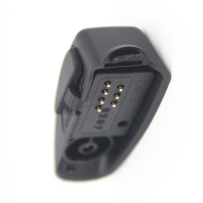 Earpiece Headset Mic Audio Adapter For Motorola Walkie Talkie Radio GP340 GP338