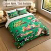 Dog Theme Personalized 3Pcs Bedding Set Custom Text & Name 1 Sheet 2 Pillowcases Household Bedding 1pc