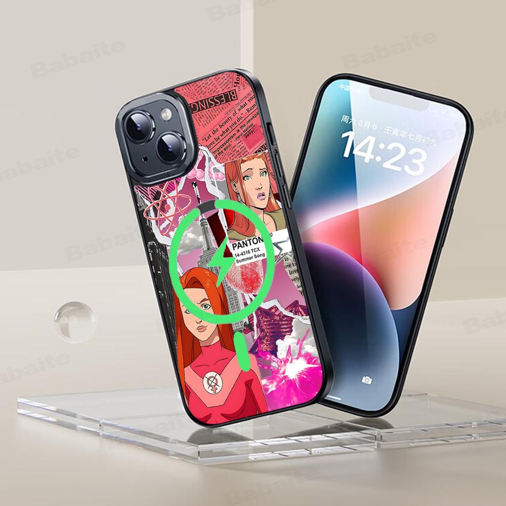 Beliebter Animations-Superheld I-Invincible Cartoon-Handyhülle Magnetische Hülle Für IPhone 16 14 13 12 11 15 Pro Max Plus