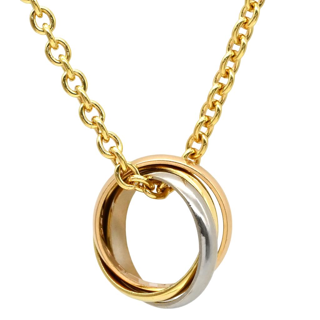 Cartier B7006600 Trinity Baby TrinityNecklace 18K Yellow Gold/K18WG Array