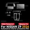 For NISSAN Z9 2026 Car Interior Center Console Screen Protective Film Anti-scratch Repair Sticker Accessories