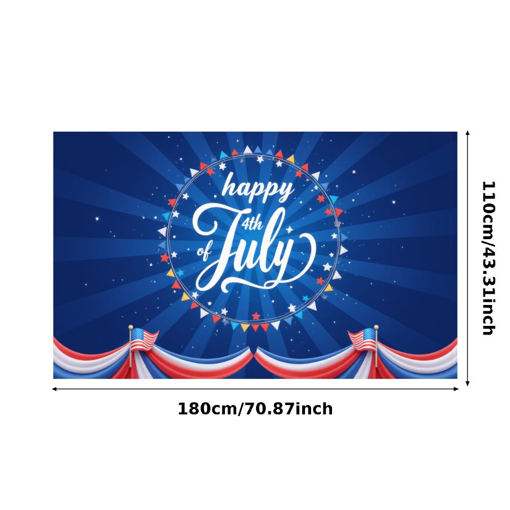 Flag Design American Flag Decor Star Patterns Independence Day Banner Vibrant Colors Decorative Bunting Party Banner